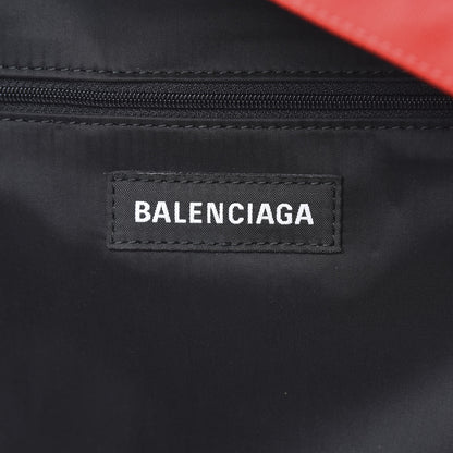 Balenciaga Nylon Logo Embroidered Double Pack Backpack Red Blue 6 of 11