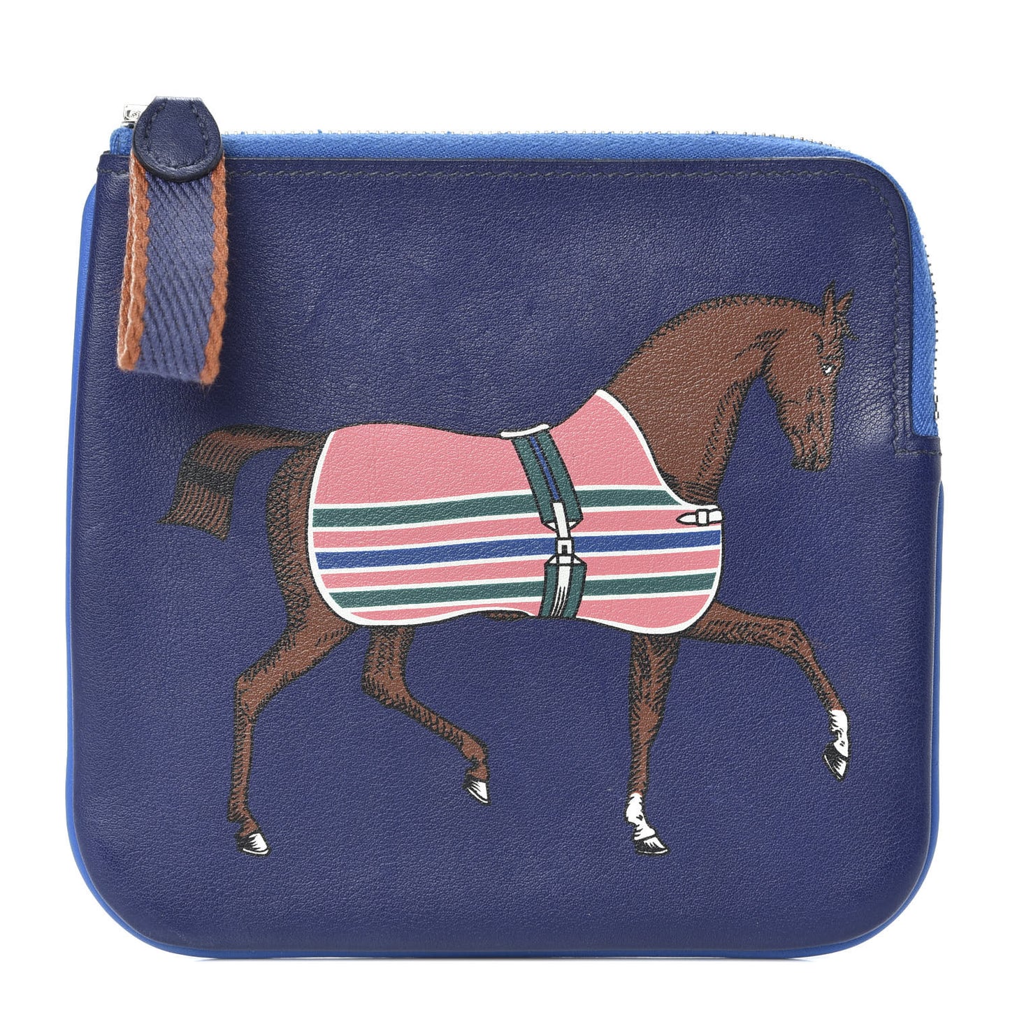 Swift Couverture Nouvelle Carre Pocket Pouch Bleu Encre Rose D'Ete