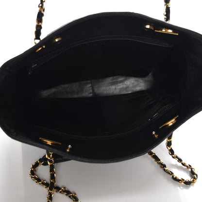 Chanel Lambskin Quilted Shopper Tote Black 5 of 8