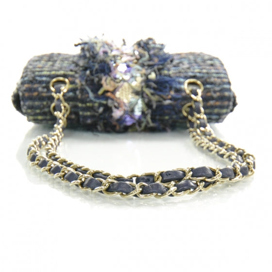Tweed Sequins Small Flap