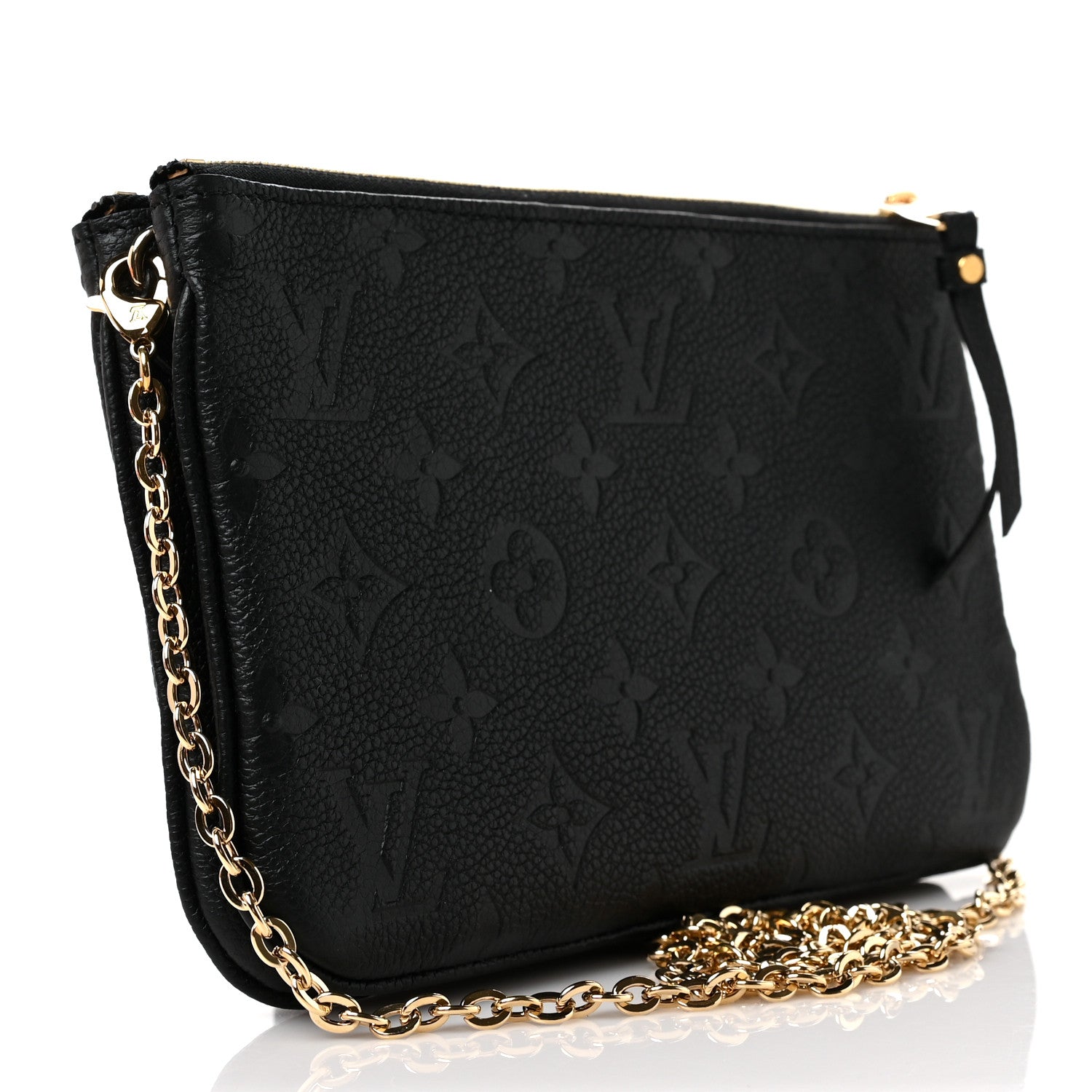Louis Vuitton Empreinte Double Zip Pochette Black 3 of 8