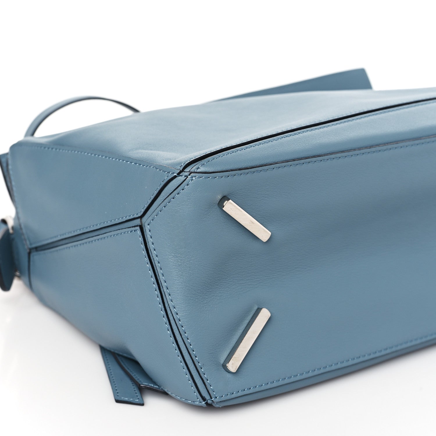Loewe Calfskin Medium Puzzle Bag Stone Blue 9 of 12