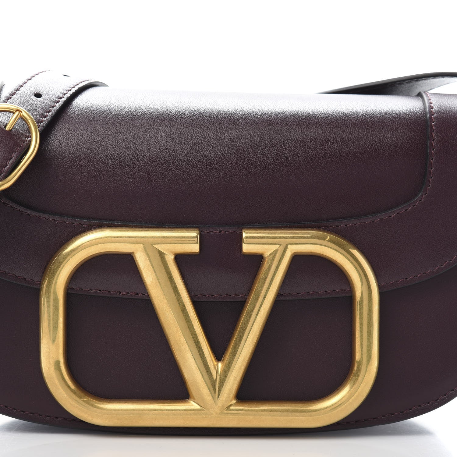 Valentino Garavani Smooth Calfskin Supervee Shoulder Bag Rubin 11 of 11