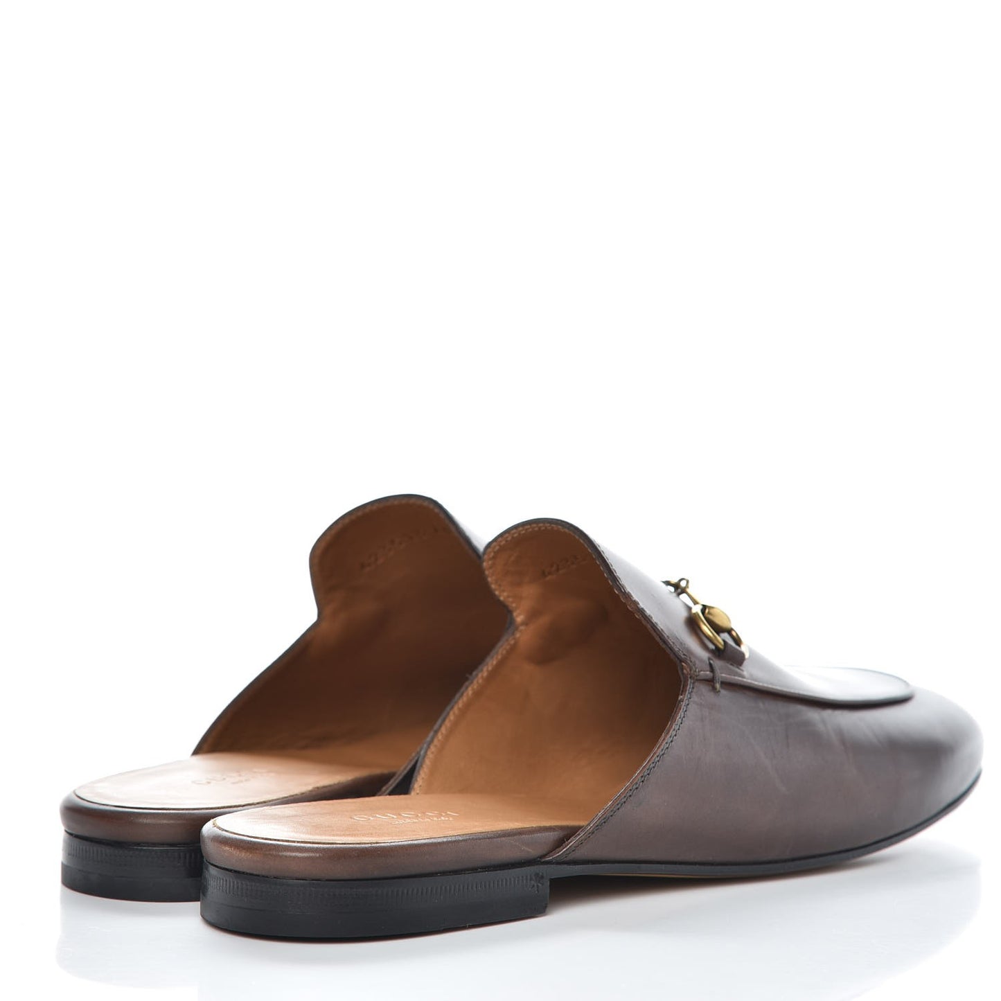 Calfskin Womens Princetown Slippers 40.5 Fondente Brown