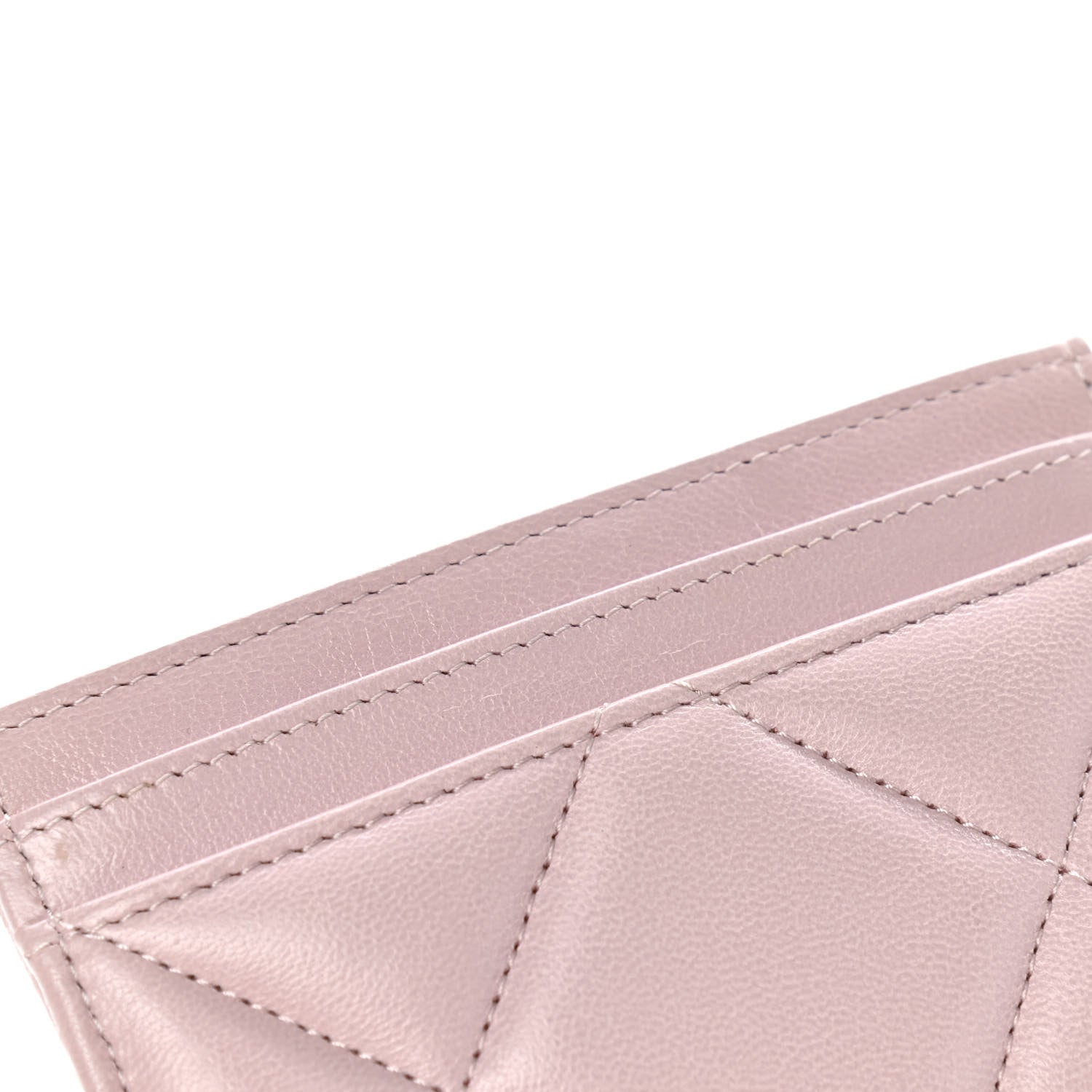 Chanel Lambskin Quilted Chanel 19 Card Holder Light Pink 9 of 9