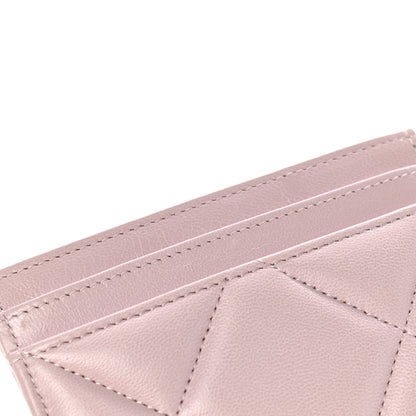 Chanel Lambskin Quilted Chanel 19 Card Holder Light Pink 9 of 9