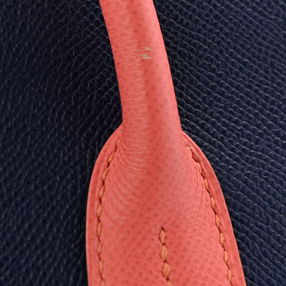 Hermes Epsom Horseshoe Birkin 35 Bleu Saphir Flamingo 16 of 17