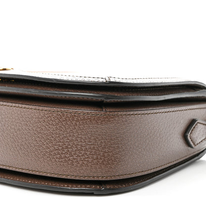 Gucci GG Supreme Monogram Web Small Ophidia Flap Messenger Bag Brown 10 of 11