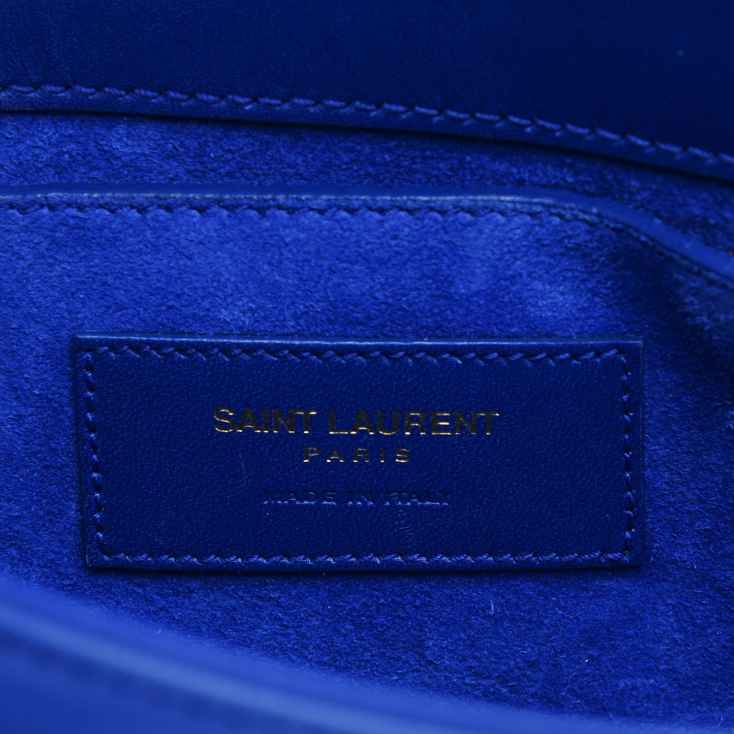 Calfskin Small Classic Monogram Universite Bag Royal Blue