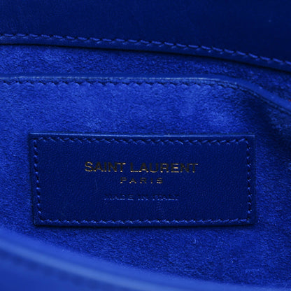 Saint Laurent Calfskin Small Classic Monogram Universite Bag Royal Blue 6 of 8