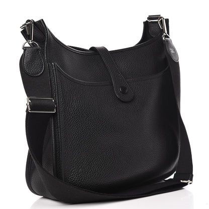 Hermes Taurillon Clemence Evelyne III GM Black 3 of 12