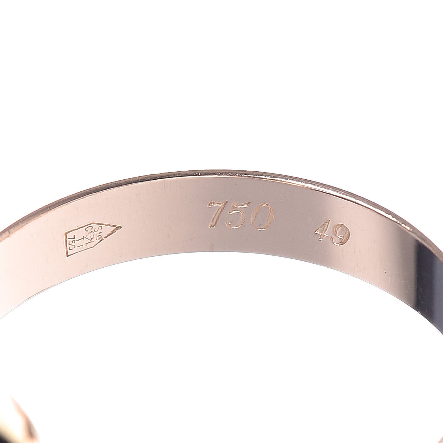 18K Pink Yellow White Gold Classic Les Must De Trinity Ring 49 4.75