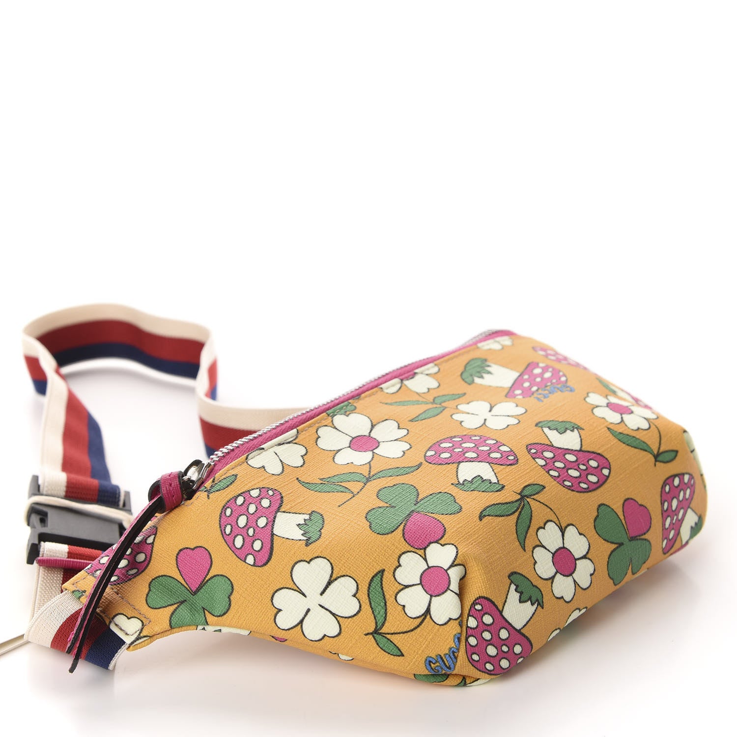 Gucci Supreme Childrens Mushroom Print Belt Bag Yellow 4 of 10