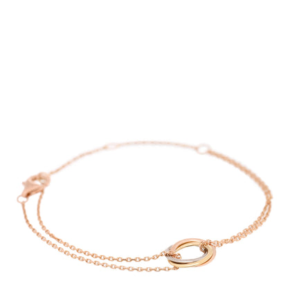 Cartier 18K Pink Yellow White Gold Trinity Bracelet 1 of 4