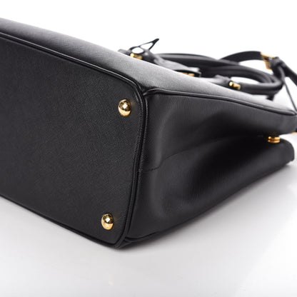 Prada Saffiano Medium Galleria Double Zip Tote Black 8 of 9