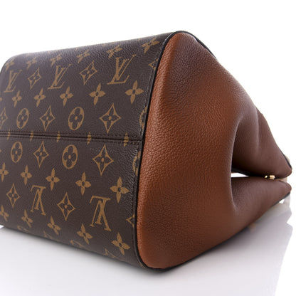 Louis Vuitton Calfskin Monogram Fold Tote MM Camel Sunbeam Cream 7 of 8