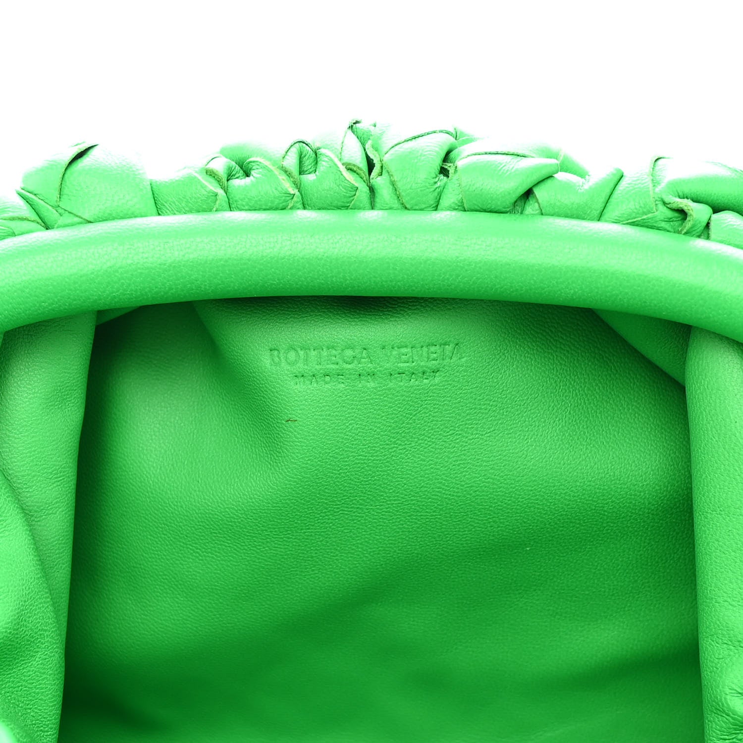 Bottega Veneta Nappa Intrecciato The Mini Pouch Clutch Parakeet 6 of 10