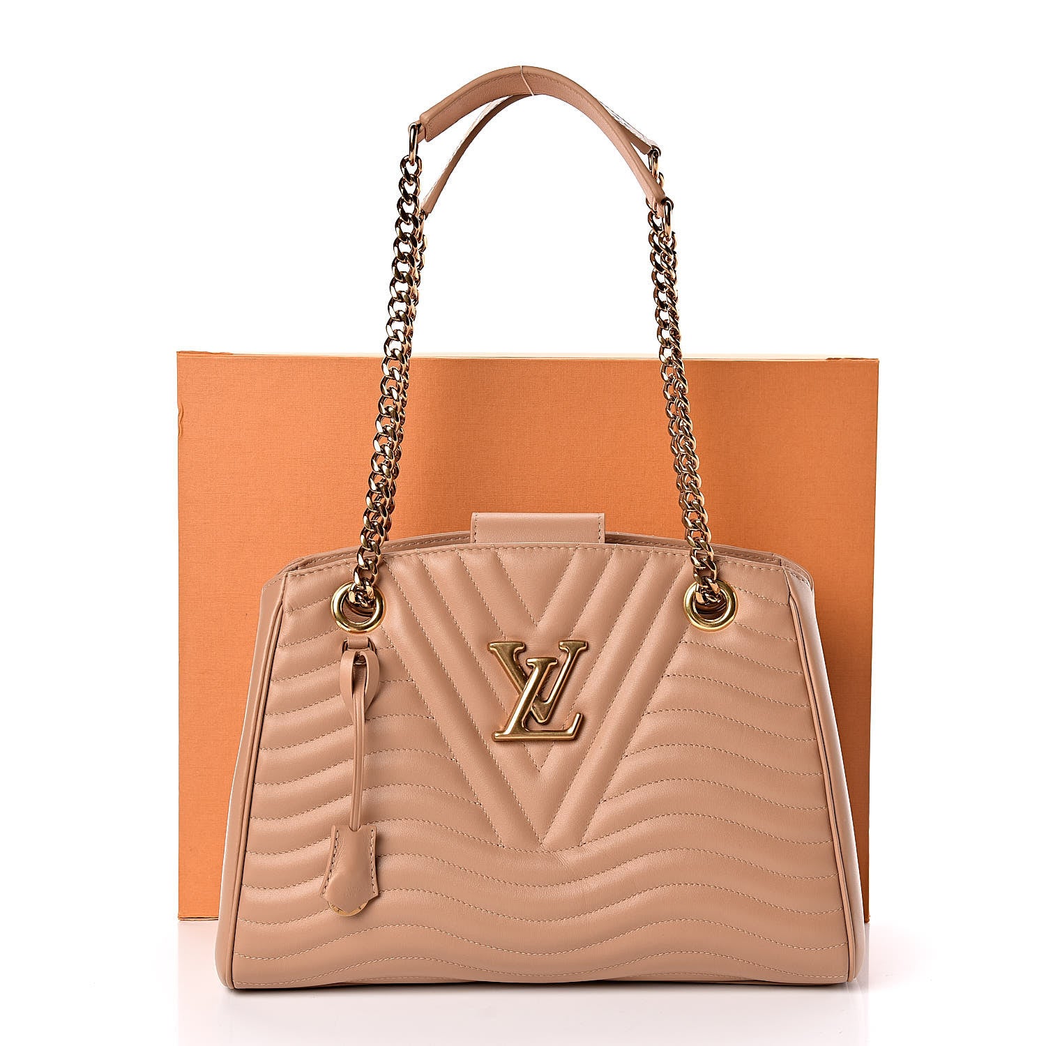 Louis Vuitton Calfskin New Wave Chain Tote Noisette 12 of 12