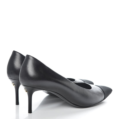 Chanel Lambskin CC Cap Toe Pumps 36 Black 4 of 15