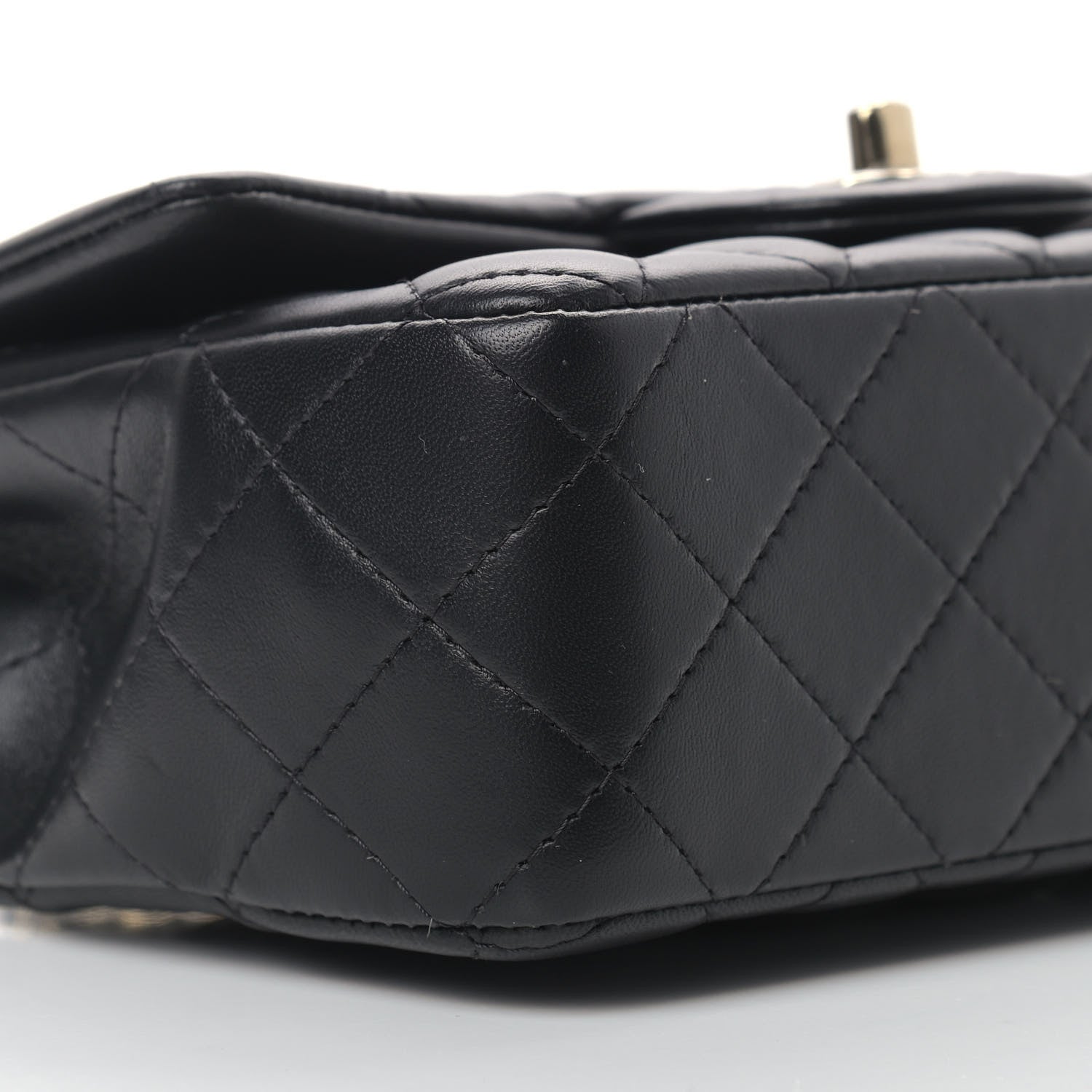 Chanel Lambskin Quilted Mini Rectangular Flap Black 8 of 12