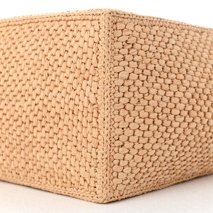 Loewe Raffia Medium Paula's Ibiza Logo Tote Natural Tan 10 of 11