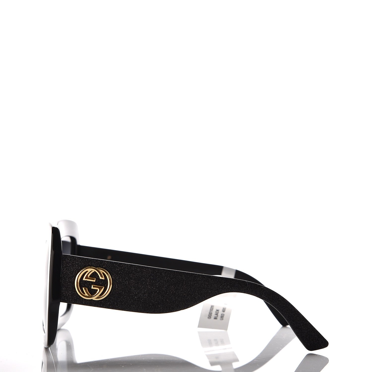 Gucci Square Frame GG0102S Sunglasses Glitter Black 3 of 6