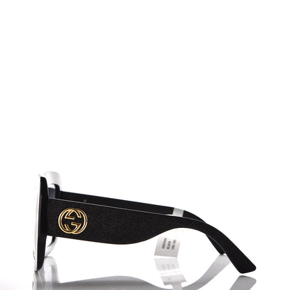 Gucci Square Frame GG0102S Sunglasses Glitter Black 3 of 6