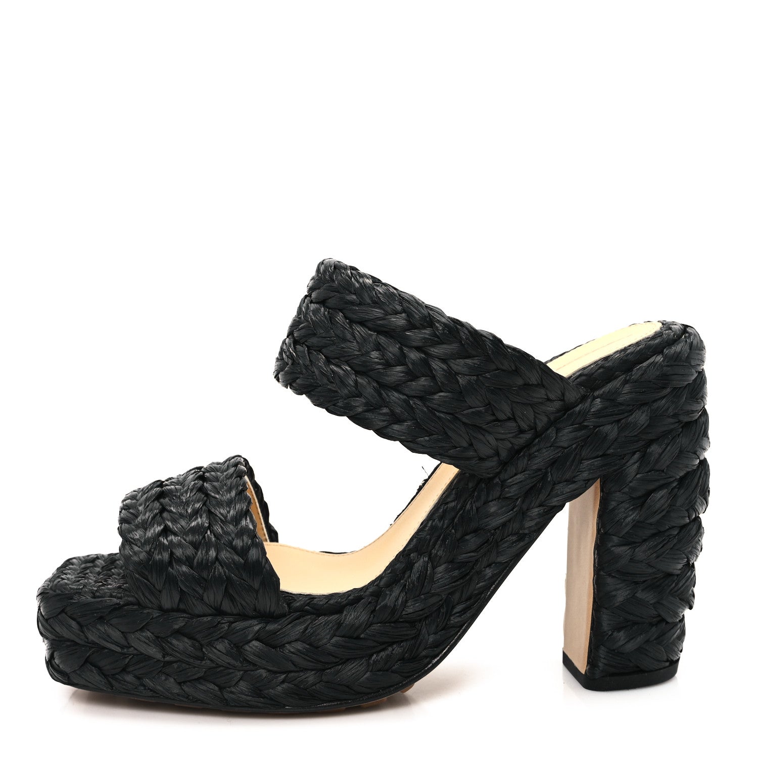 Bottega Veneta Trinity Weave Canalazzo Sandals 40 Black 1 of 9