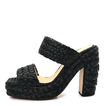 Bottega Veneta Trinity Weave Canalazzo Sandals 40 Black 1 of 9