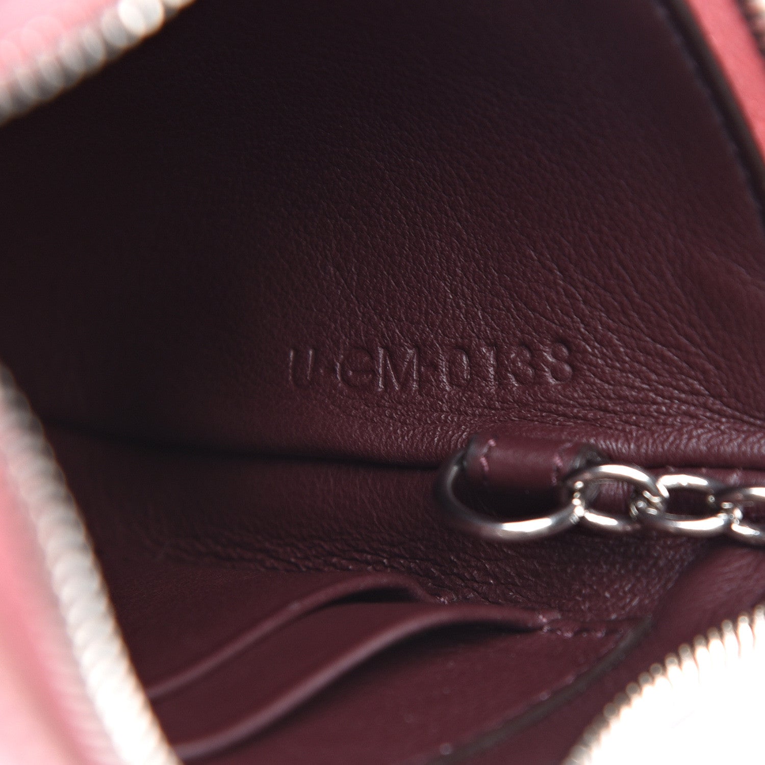 Celine Lambskin Solo Coin Card Case Cloudy 7 of 11