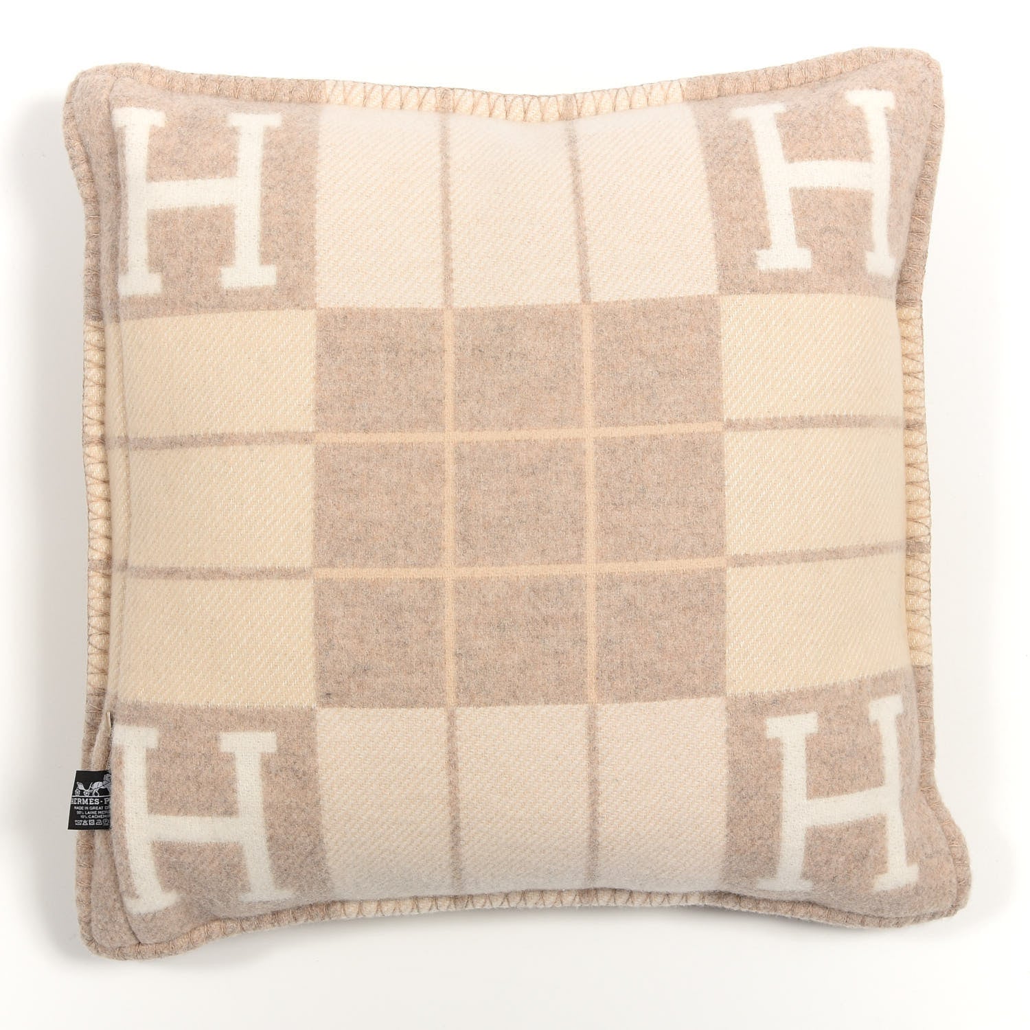 Hermes Wool Cashmere Avalon III Pillow PM Coco Camomille 2 of 4