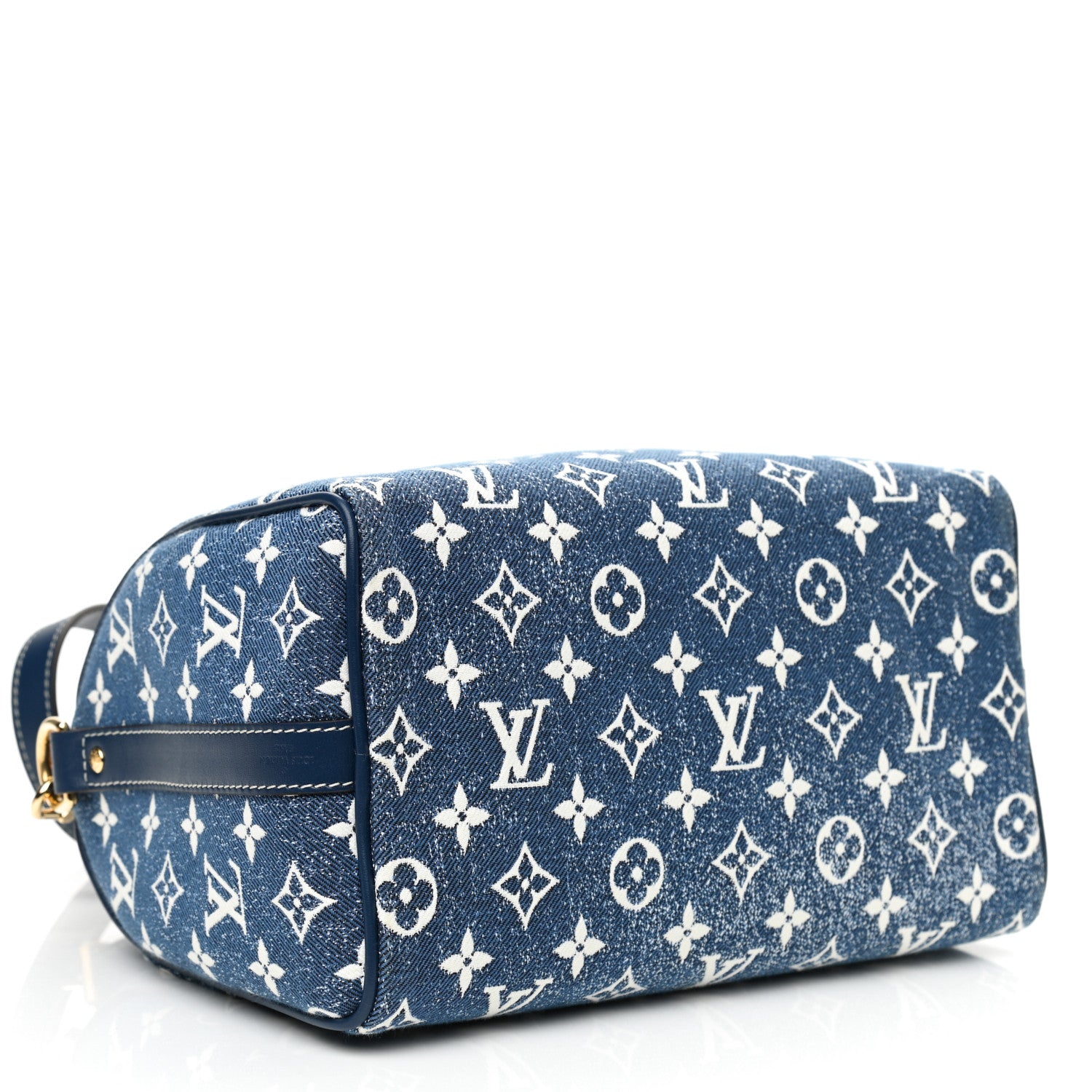 Louis Vuitton Monogram Jacquard Denim Speedy Bandouliere 25 Bleu 4 of 8