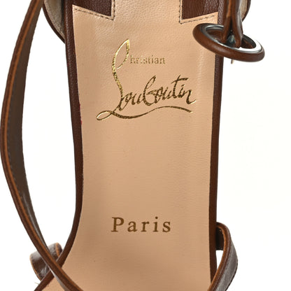 Christian Louboutin Nappa Loubi Bee Alta 130 Sandals 39 Cuoio 6 of 7