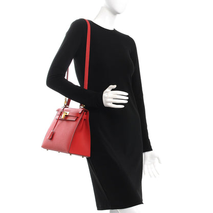 Hermes Epsom Kelly Sellier 28 Rouge Casaque 2 of 33