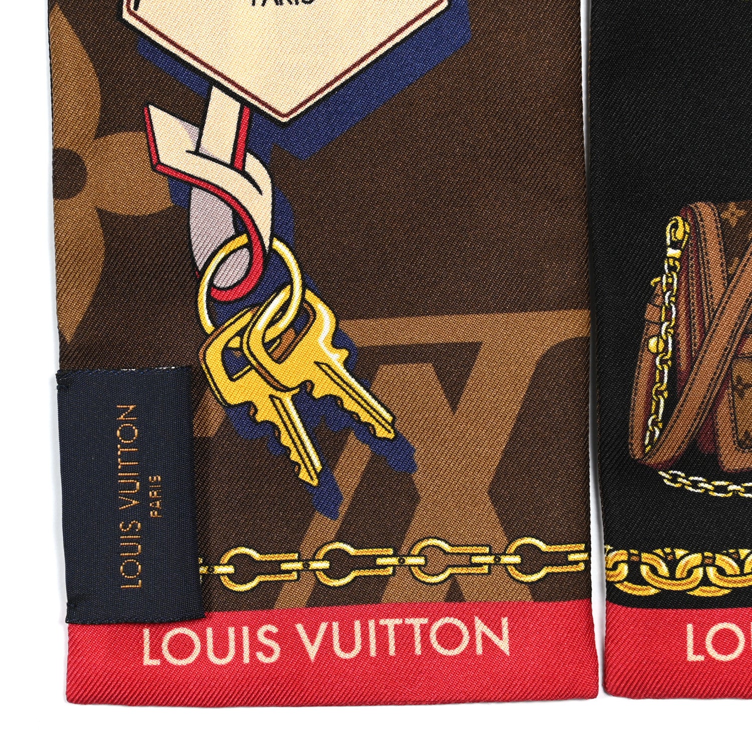 Louis Vuitton Silk Monogram Tribute To Bandeau Marron 4 of 4