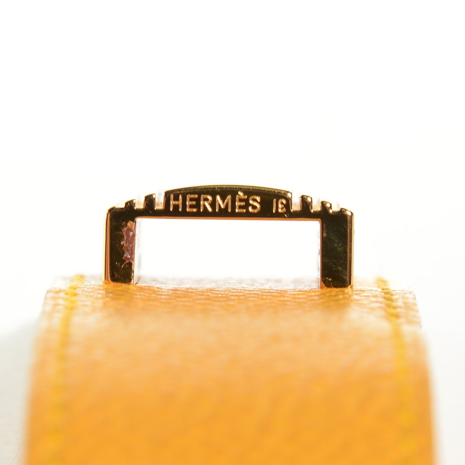 Hermes Courchevel Kelly Cadena Bracelet Jaune 7 of 7