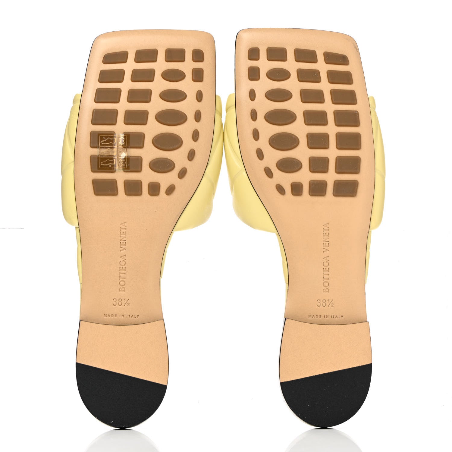 Bottega Veneta Nappa Quilted Rubber Lido Flat Sandals 38.5 Moon Beam 5 of 8