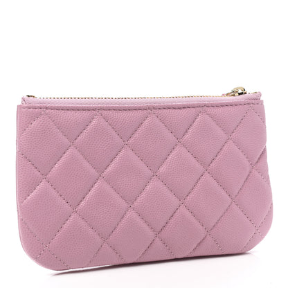 Chanel Caviar Quilted Small Cosmetic Case Light Pink 3 of 7