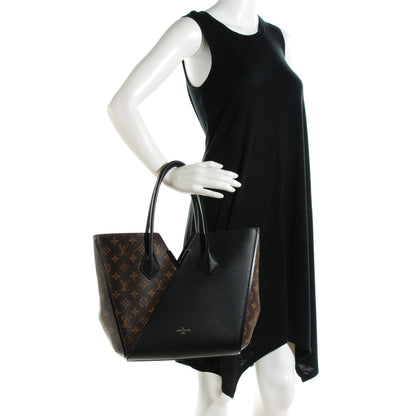 Louis Vuitton Calfskin Monogram Kimono Tote Black 2 of 7