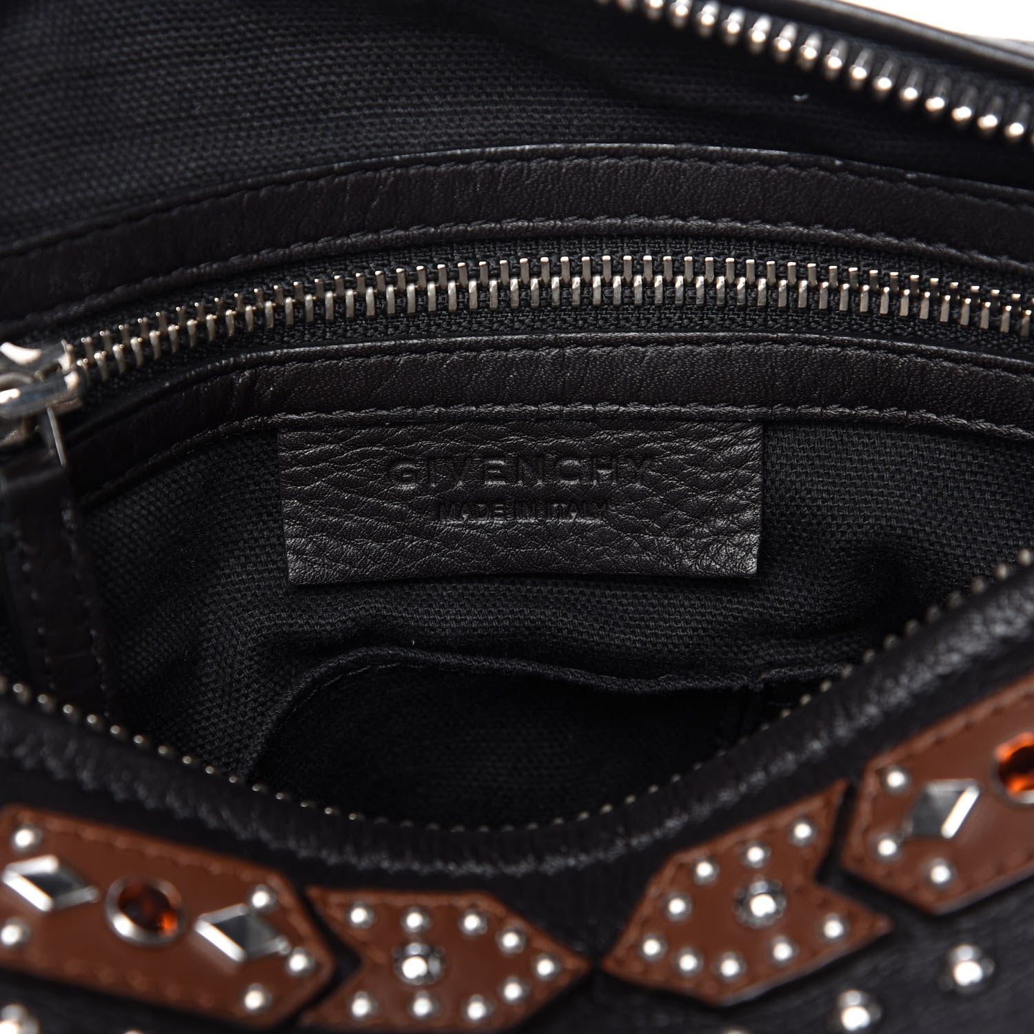 Givenchy Calfskin Small Studded Pandora Black Brown 8 of 10