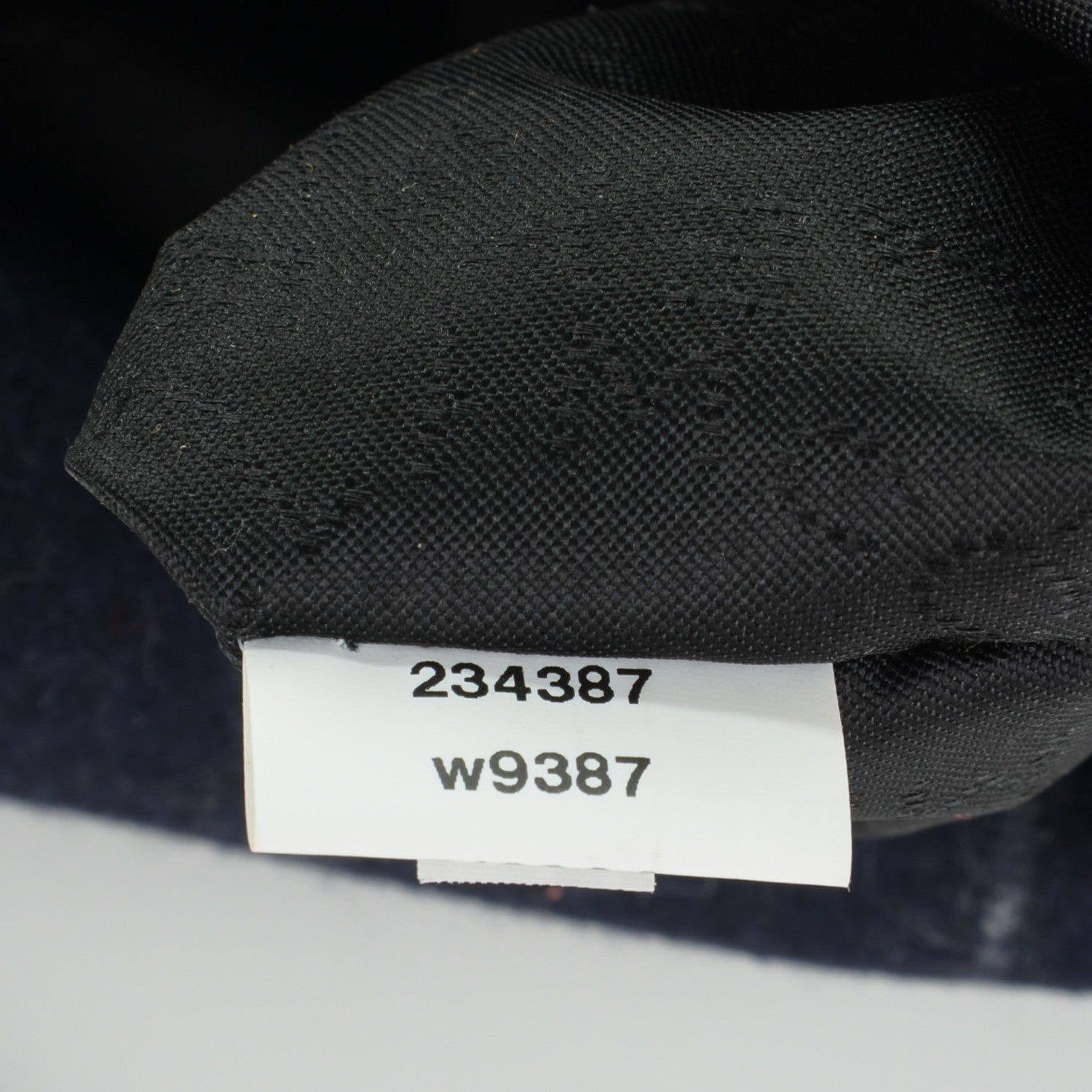 Stella McCartney Wool Stripe Falabella Fold Over Tote Navy 7 of 8