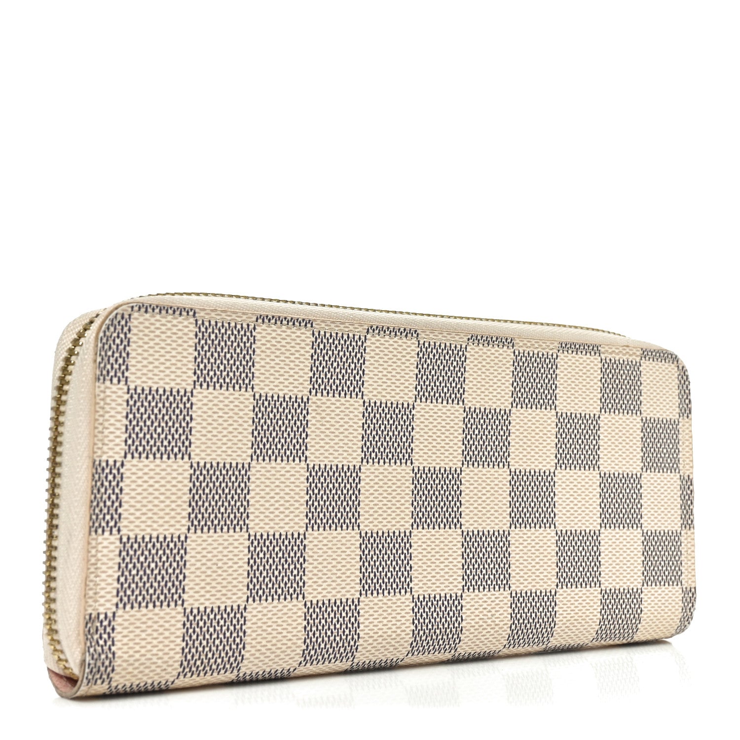 Louis Vuitton Damier Azur Clemence Wallet Rose Ballerine 3 of 6