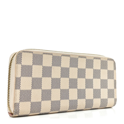 Louis Vuitton Damier Azur Clemence Wallet Rose Ballerine 3 of 6
