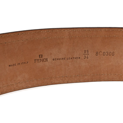 Fendi Calfskin B Wide Belt 85 34 Brown 3 of 4