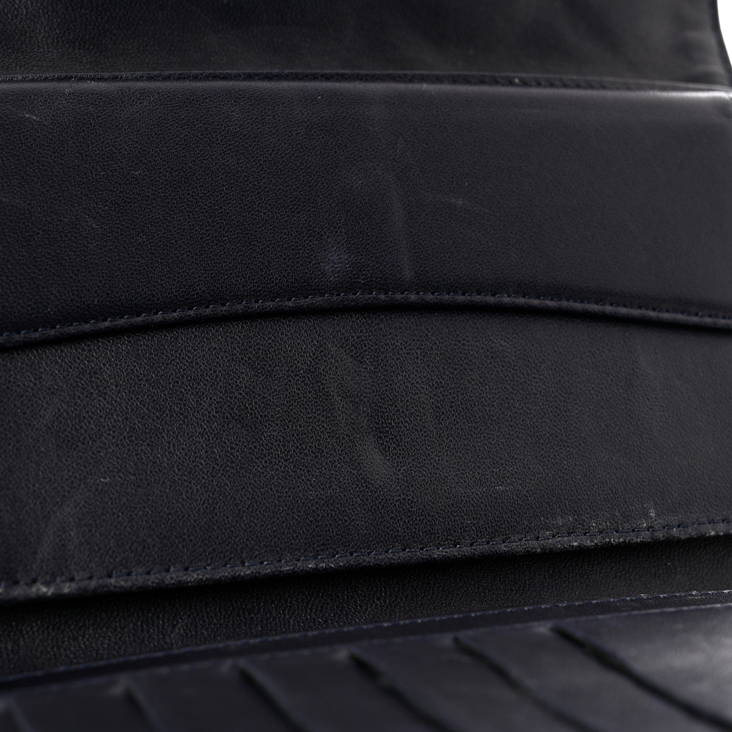 Chanel Lambskin Quilted Large Flap Wallet Navy 9 of 11