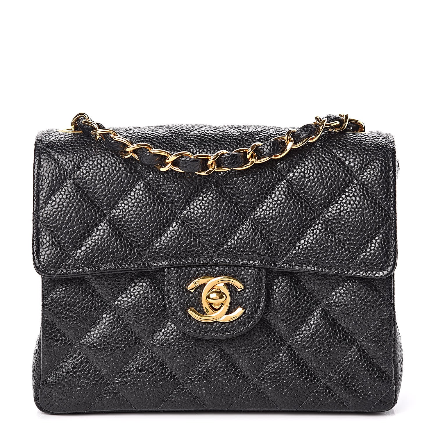 Chanel Caviar Quilted Mini Square Flap Black 1 of 10