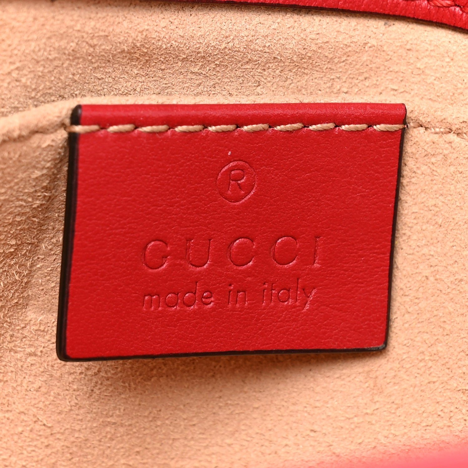 Gucci Calfskin Matelasse Mini GG Marmont Shoulder Bag Hibiscus Red 6 of 14