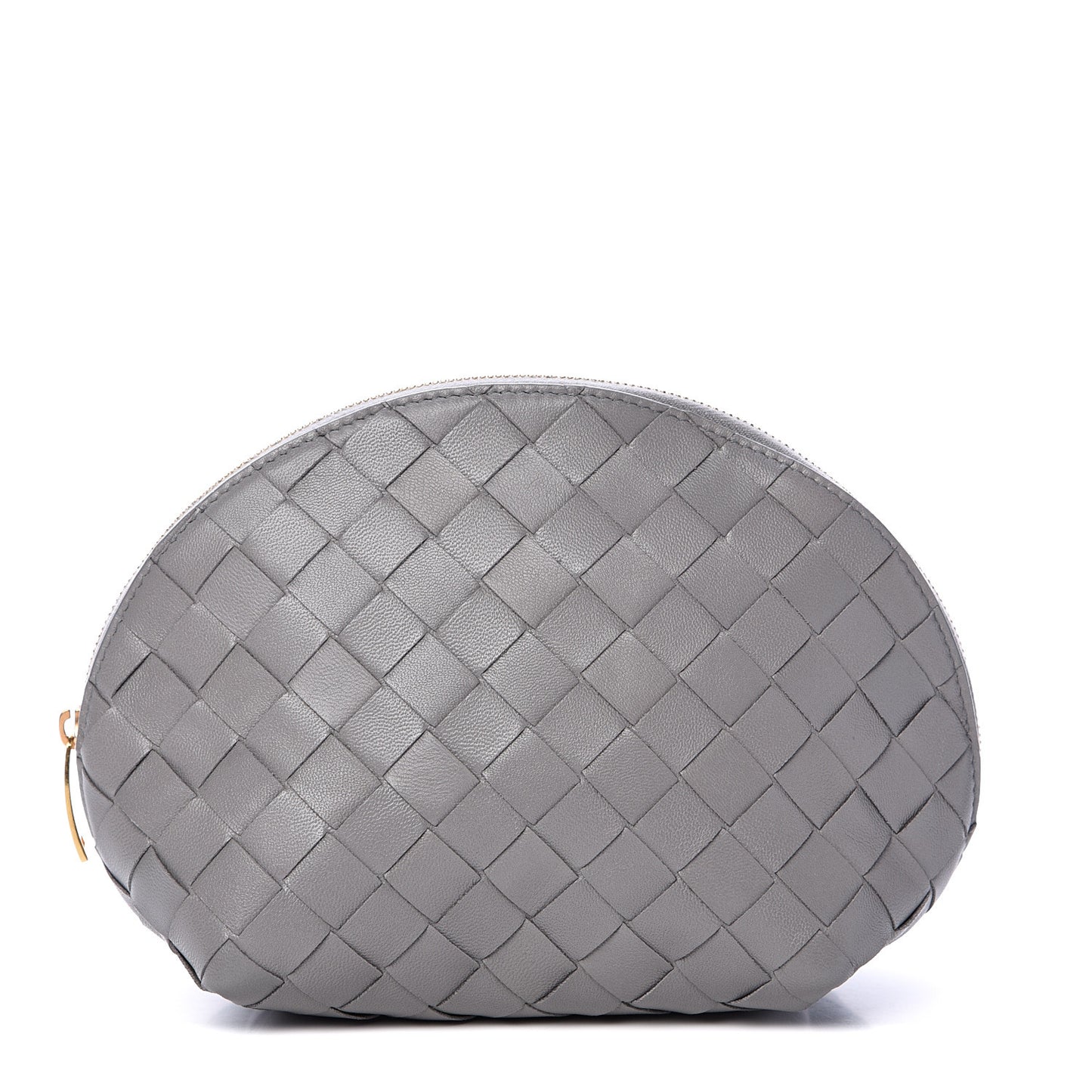 Nappa Intrecciato Cosmetic Case Concrete