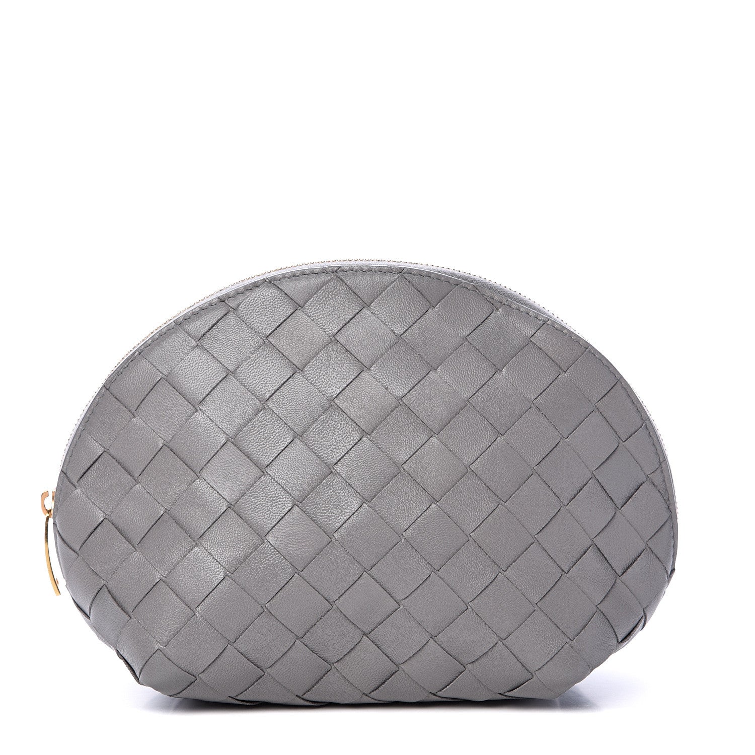 Bottega Veneta Nappa Intrecciato Cosmetic Case Concrete 1 of 10