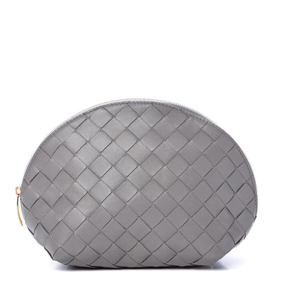 Bottega Veneta Nappa Intrecciato Cosmetic Case Concrete 1 of 10